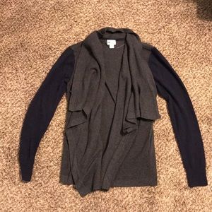 Navy and grey sweater